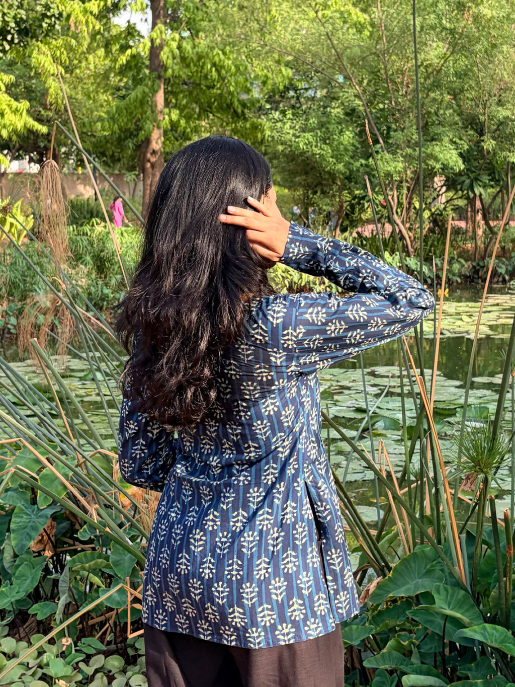 Blue full sleeve only kurti